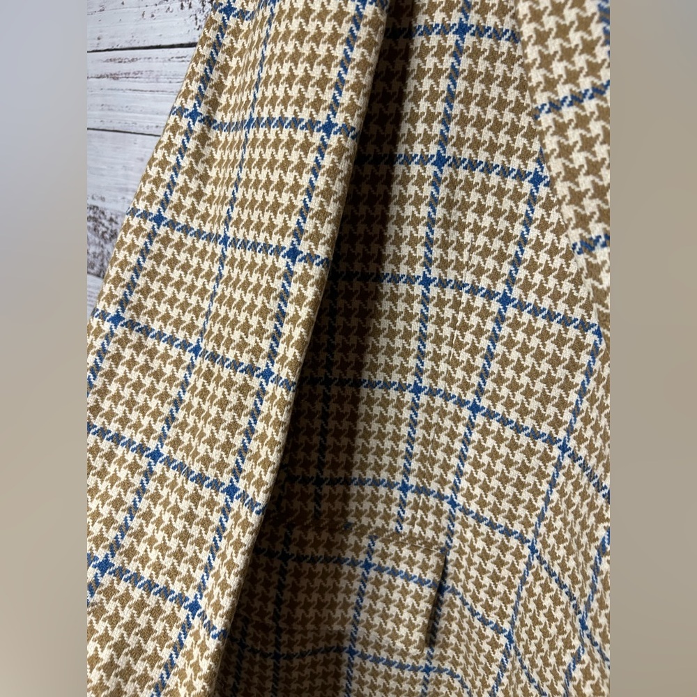 SOLD🍓VINTAGE - Houndstooth Overcoat Blazer - Picture 4 of 10